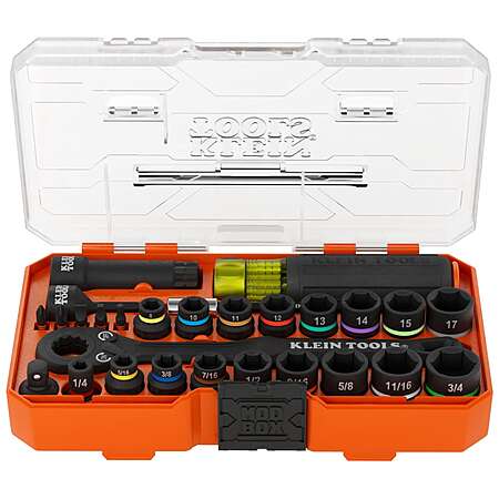 Klein Tools 28-Piece KNECT Pass Through Impact Socket Set (SAE & Metric) $64.98 + Free Shipping