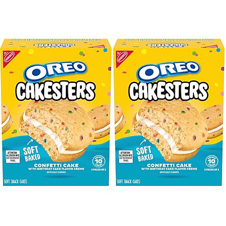 5-Pack 2.02-Oz OREO Cakesters Confetti Cake Soft Snack Cakes $3.44 w/ S&S + Free Shipping w/ Prime or on $35+
