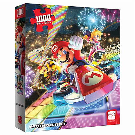 1000-Pc Mario Kart Rainbow Road Jigsaw Puzzle $12.57 + Free Shipping w/ Walmart+ or $35+