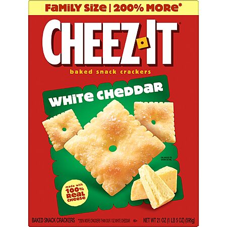 21-Oz Family Size Cheez-It Cheese Crackers (White Cheddar): 2 for $7.73 w/ S&S + Free Shipping w/ Prime or on $35+