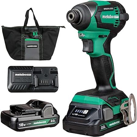 Metabo HPT 18V Cordless Brushless Impact Driver w/ 2x 2.0Ah Batteries & Charger $74.92 + Free Shipping