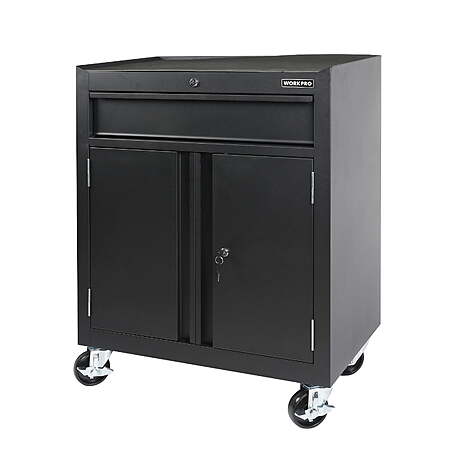 28" 2-Shelf WORKPRO Rolling Garage Storage Cabinet $139.65 + Free S&H