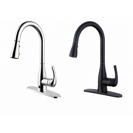 Bio Bidet FLOW Motion Activated Pull-Down Sprayer Kitchen Faucet (Chrome or Oil Rubbed Bronze) $79 & More + Free S&H