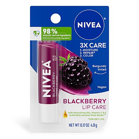 0.17-Oz NIVEA Blackberry Lip Care Balm $2.35 w/ S&S
