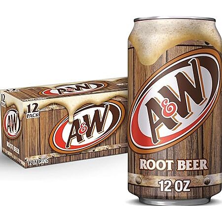 12-Pack 12-Oz A&W Root Beer Soda Cans $3.68 + Free Shipping w/ Prime or on $35+