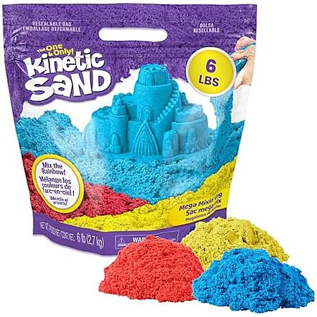 [Prime] Kinetic Sand 6-Lb Mega Mixin' Bag (Red, Yellow & Blue) $24.49 + Free Shipping