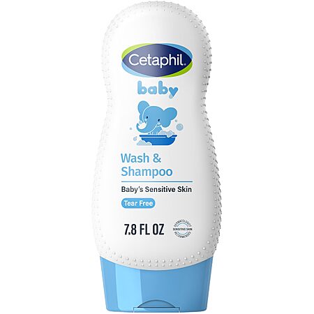 7.8-Oz Cetaphil Baby Hypoallergenic Shampoo & Body Wash for Sensitive Skin $2.40 w/ S&S