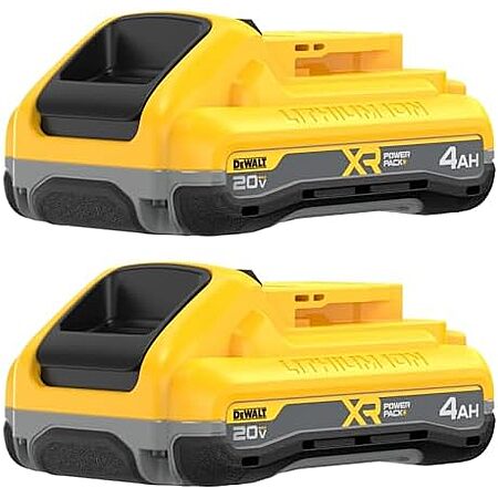 2-Pack DEWALT 20V MAX XR POWERPACK 4Ah Lithium Ion Batteries $129.46 + Free Shipping