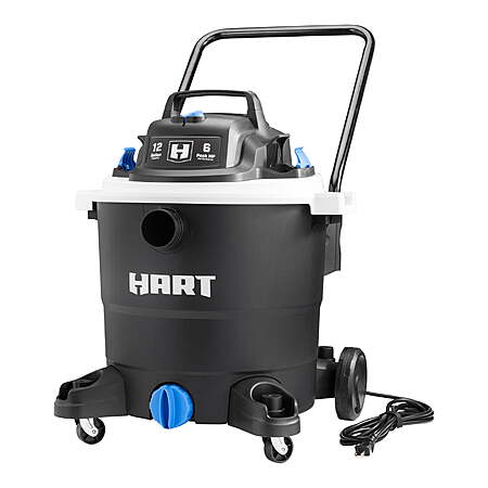 12-Gal HART 6 Peak HP Wet/Dry Vacuum w/ 7' Hose, Accessories & Blower Function $49.98 + Free Shipping
