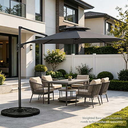 Ainfox Offset Cantilever Patio Umbrella