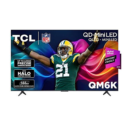 85" TCL QM6K 4K QD-Mini LED QLED Smart Google TV w/ 144Hz $897.99 + Free Shipping