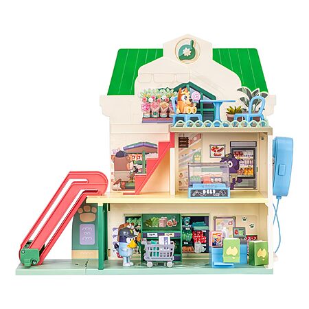 [Prime] Bluey & Bingo Supermarket Playset w/ Moving Escalator, 24 Sound Effects & 15-Piece Set $28.49 + Free Shipping