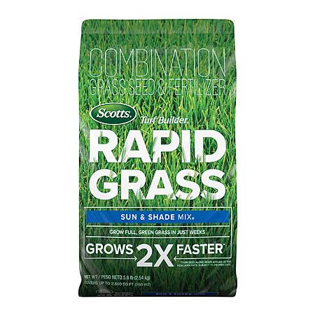 5.6-Lb Scotts Turf Builder Rapid Grass Seed Sun & Shade Mix $22.50 w/ S&S