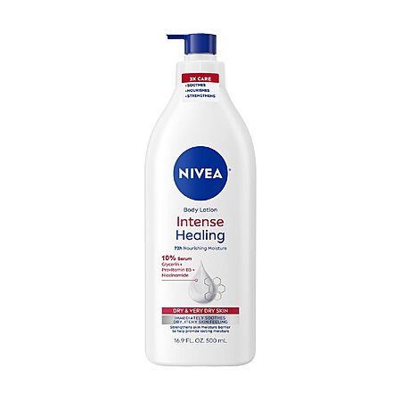 16.9-Oz NIVEA Intense Healing Body Lotion $4.45 w/ S&S + Free Shipping w/ Prime or on $35+