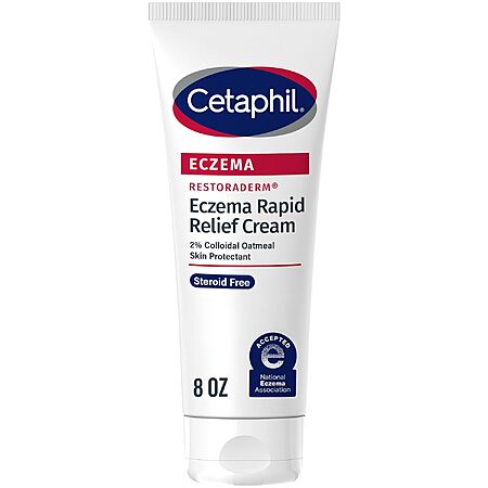 Cetaphil RESTORADERM 8-Oz Eczema Flare-Up Relief Cream w/ 2% Colloidal Oatmeal $9.39 w/ S&S + Free Shipping w/ Prime or on $35+
