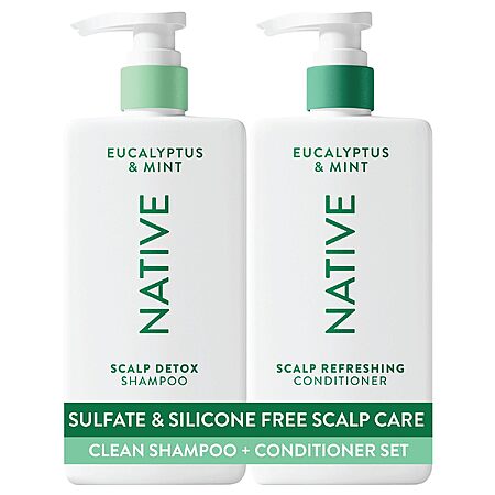 [Prime] 2-Pack Native Scalp Detox Shampoo & Conditioner (Eucalyptus & Mint) $13.87 w/ S&S + Free Shipping