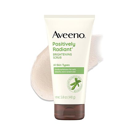 [Prime] 5-Oz Aveeno Positively Radiant Brightening Daily Face Wash Scrub $4.68 w/ S&S + Free Shipping