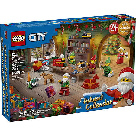 252-Piece LEGO City Advent Calendar 2026 (60510) $25 + Free Shipping w/ Walmart+ or on $35+