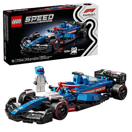 248-Piece LEGO Speed Champions Visa Cash App RB VCARB 01 F1 Race Car Building Set (77246) $15.39 + Free Shipping w/ Prime or on $35+