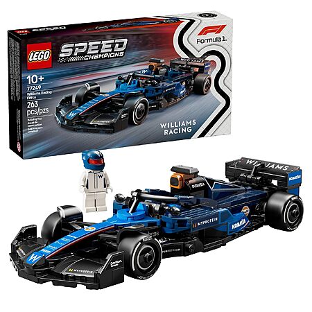 263-Piece LEGO Speed Champions Williams Racing FW46 F1 Race Car ...