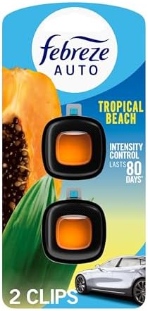 2-Count Febreze Auto Odor-Fighting Car Vent Clip Air Freshener (Tropical Beach) $3.17 w/ S&S + Free Shipping w/ Prime or on $35+