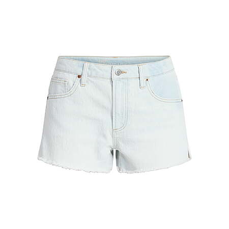 No Boundaries Women's Mid-Rise Denim Shorts w/ 3" Inseam (Light Wash or Medium Wash) $4.69 + Free Shipping w/ Walmart+ or on $35+