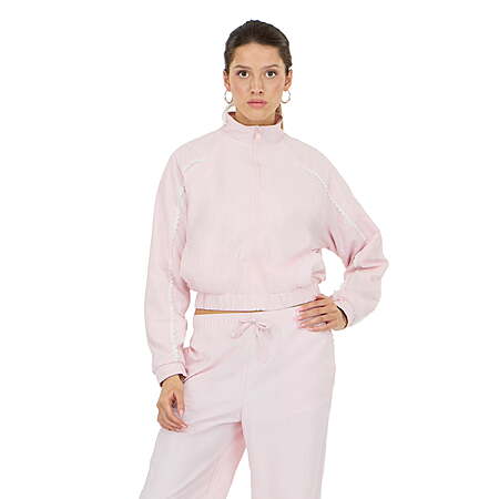 Forever 21 Women's Contrast Piping Trim Zip-Front Windbreaker (Pink, Sizes M-XL) $9.51 + Free Shipping w/ Walmart+ or on $35+