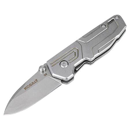 Kobalt 2.5" Stainless Steel Drop Point Pocket Knife