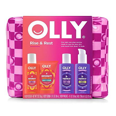 4-Piece OLLY Rise & Rest Day & Night Body Care Set $10.79 + Free Shipping w/ Prime or on $35+