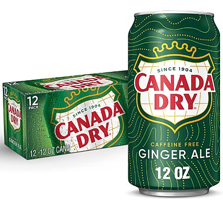 12-Pack 12-Oz Canada Dry Ginger Ale Soda Cans 3 for $14.30 ($4.77 each) w/ S&S & More