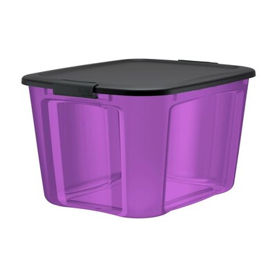 18-Gallon Bella Storage Solution Purple Tote w/ Matching Lid $2.39 at Lowe's w/ Free Store Pickup (YMMV)