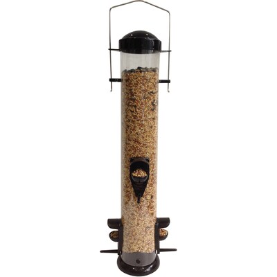 Garden Treasures Black Tube Bird Feeder $1.70 at Lowe's w/ Free Store Pickup (And More) YMMV