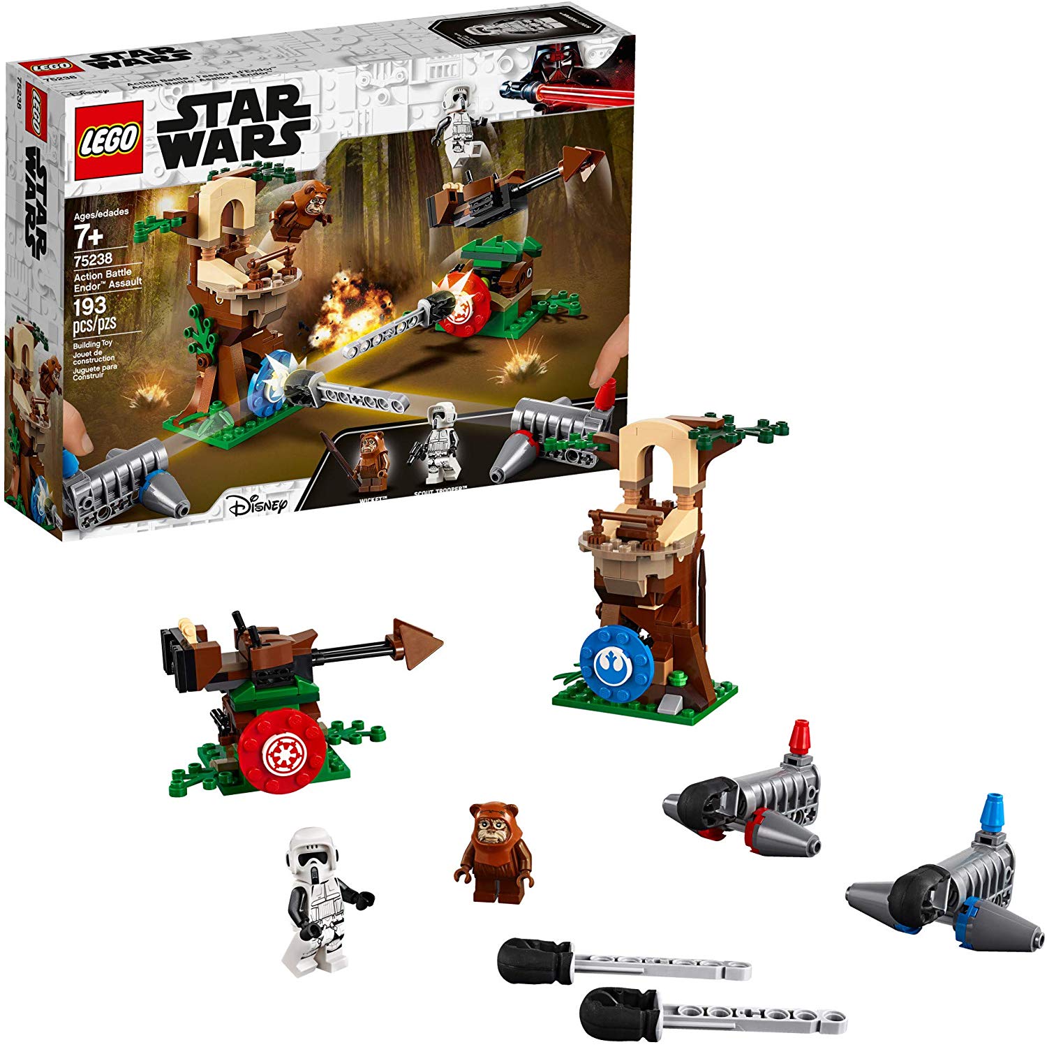 LEGO Star Wars Action Battle Endor Assault Building Kit (75238) $21.87 + Free Shipping w/ Prime
