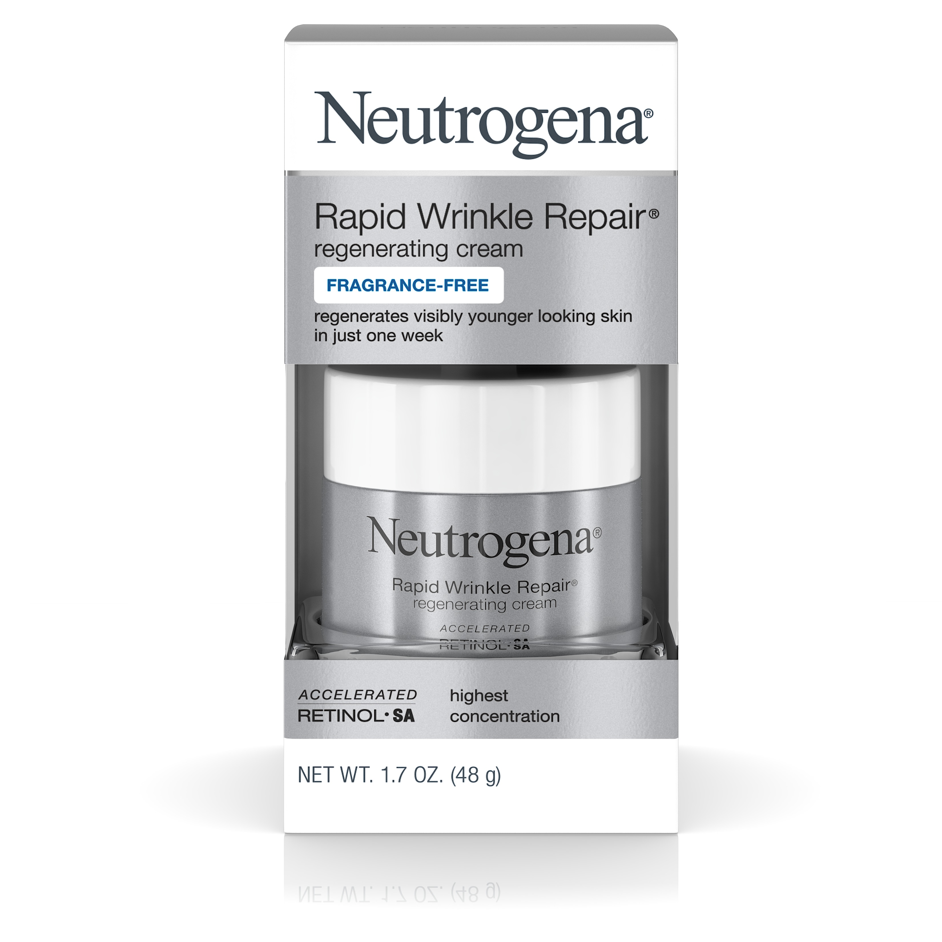 1.7 -Oz Neutrogena Rapid Wrinkle Repair Regenerating Cream w/ Hyaluronic Acid & Retinol $15.15 w/ S&S + Free S/H w/ Prime