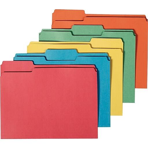 50-Count Staples 100% Recycled 3-Tab File Folders (Letter Size, Assorted Colors) $3.90 & More + Free Shipping YMMV