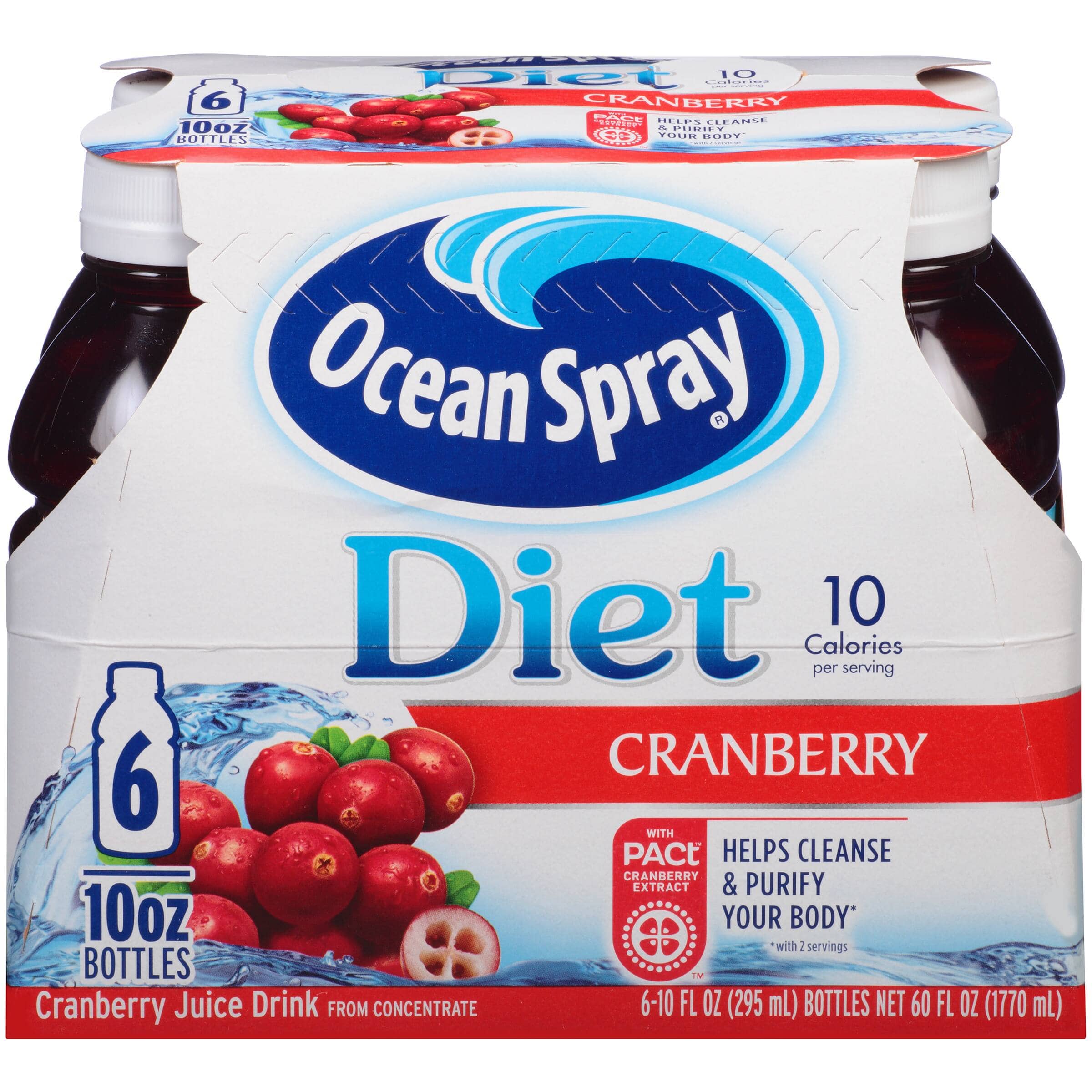 *Back* 6-Pack 10-Oz Ocean Spray Diet Cranberry Juice $3.55 w/ S&S + Free S&H w/ Prime or $25+