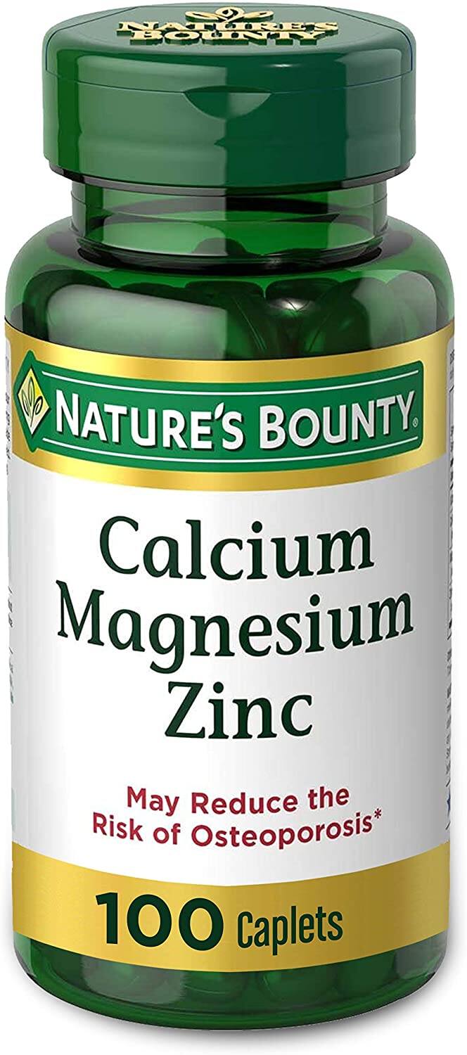 100-Count Nature's Bounty Calcium Magnesium Zinc Supplement (Immune Support) $2.60 w/ S&S + Free S&H w/ Prime or $25+