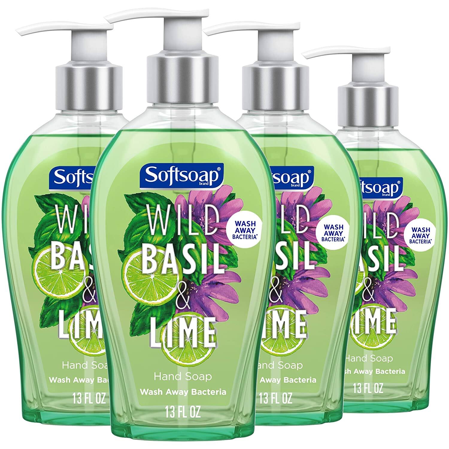 4-Pack 13-Oz Softsoap Liquid Hand Soap (Wild Basil and Lime) $6.50 + Free Shipping w/ Prime or $25+