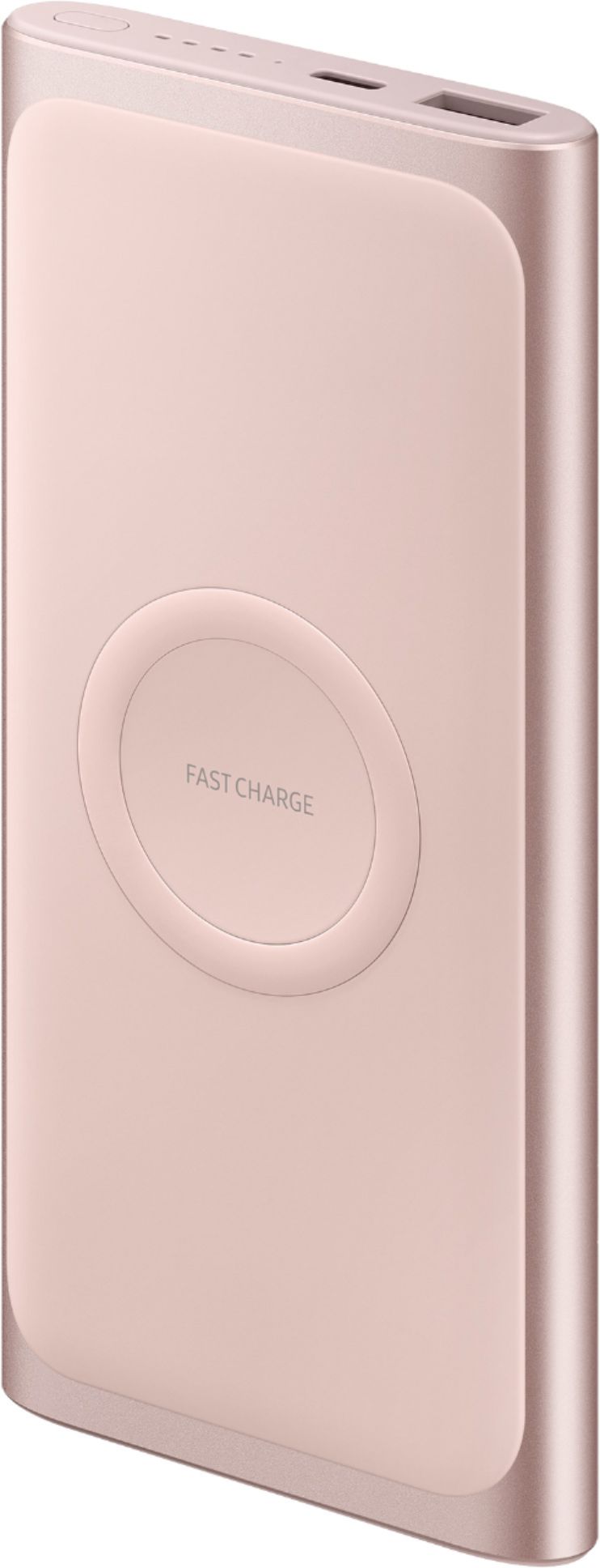 Samsung - 10,000 mAh Portable Charger for Most Qi and USB Enabled Devices - Pink $29.99