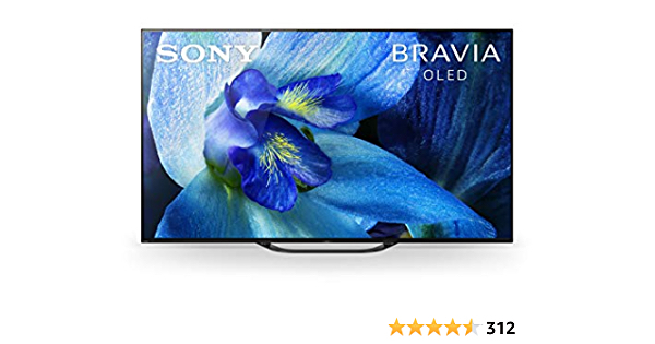 Sony XBR-65A8G 65 Inch TV: BRAVIA OLED 4K Ultra HD Smart TV with HDR and Alexa Compatibility - 2019 Model