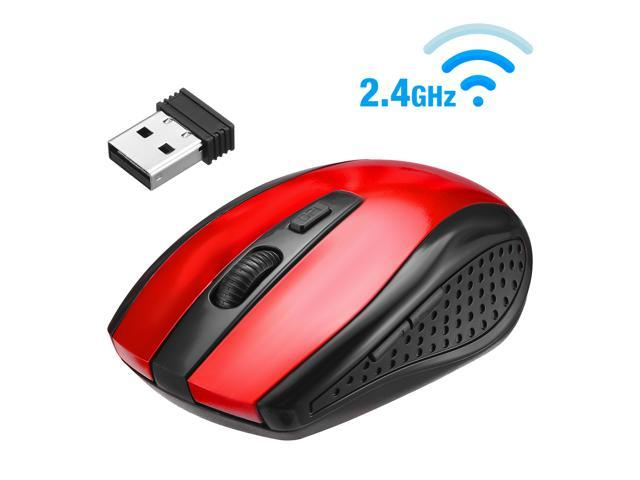FirstPower 2.4GHz Wireless Optical Mouse Mice & USB Receiver For PC Laptop Computer DPI Red - Newegg.com