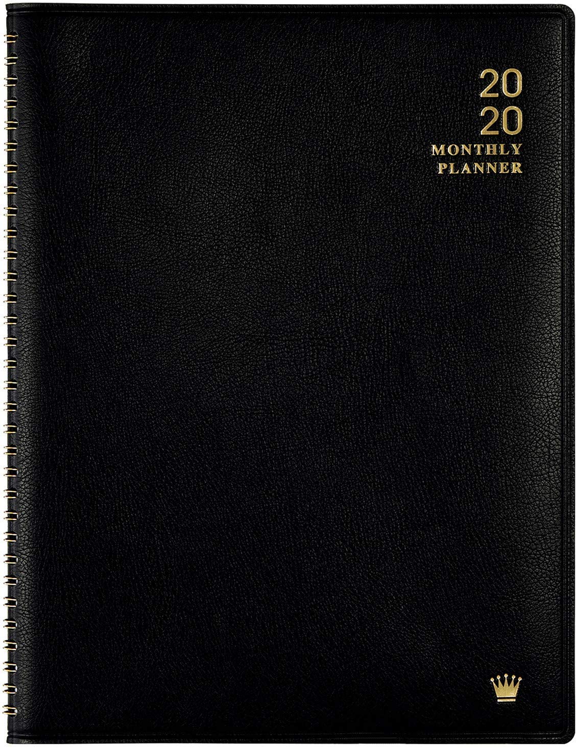 Monthly Calendar Planner 2020 with Faux Leather Soft Cover 8.86" x 11.4" $3.99
