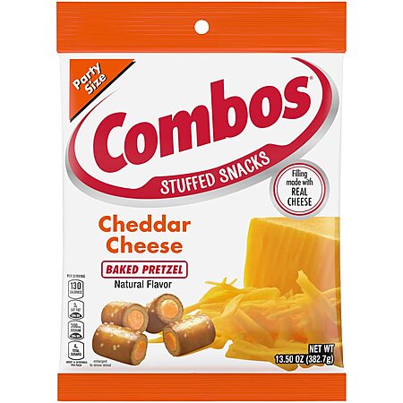 13.5-Oz Combos Cheddar Cheese Baked Pretzel Snacks