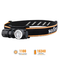 Sofirn 1100lm HS10 Headlamp w/ Rechargeable 16340 Battery $14.99