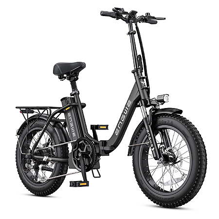 ENGWE L20 2.0 Electric Bike, Speed up to 28 mph 750W E-bike 52V 13Ah Battery, 20×3.0 Tire Class3 UL2849 Black Or Green