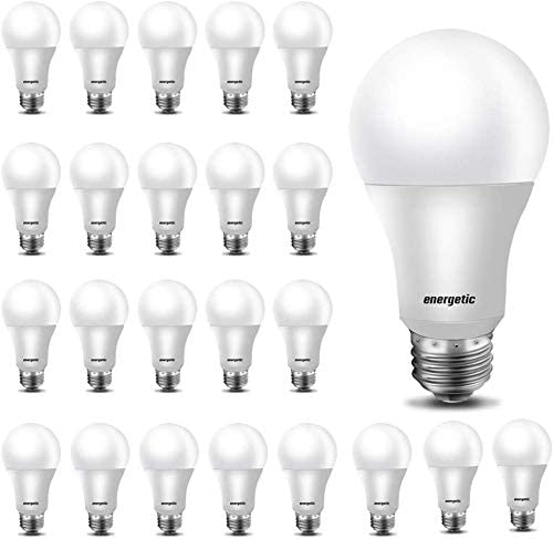 24 Pack LED Light Bulbs 60 Watt Equivalent, A19 Warm White 3000K, E26 Base, Non-Dimmable, 750lm, $20.02