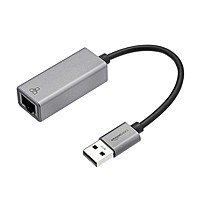 Amazon Basics Aluminum USB 3.0 Gigabit Ethernet Adapter (Gray)