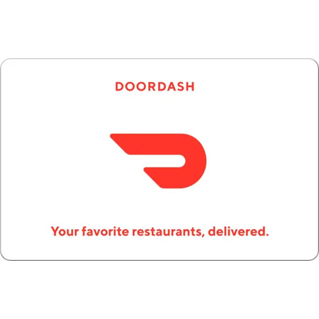 $100 DoorDash gift card (digital or physical), $85, Best Buy