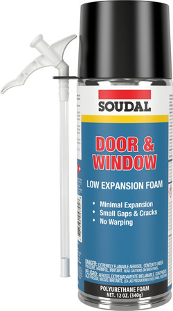 12oz Soudal Door & Window insulating spray foam or 12oz Gap Filler ...
