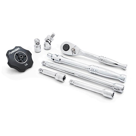 Husky 1/4 in. Ratchet and Accessory Set (8-Pieces), $23.78, FS, Home ...